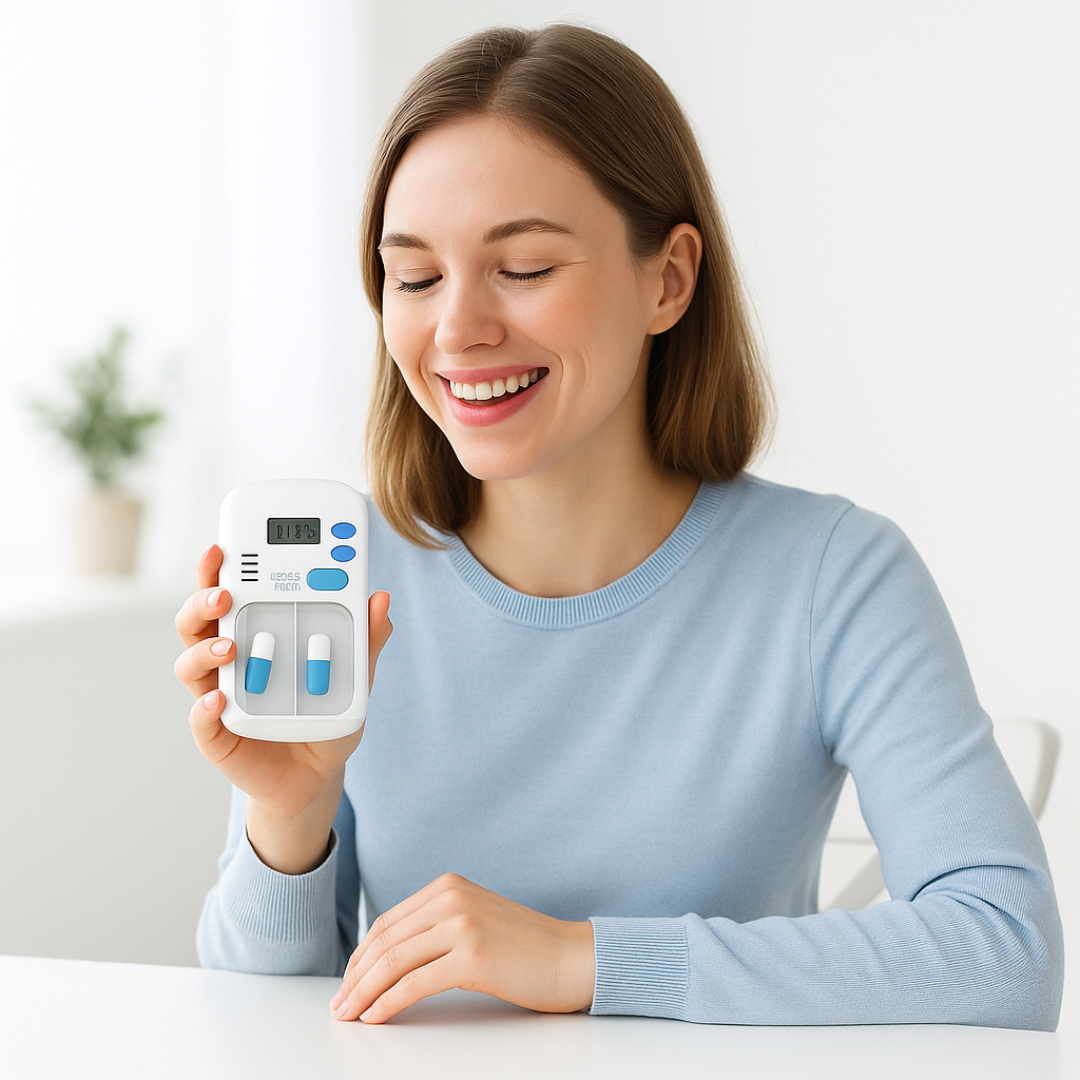 PillTime™ Pastillero Inteligente con Alarma