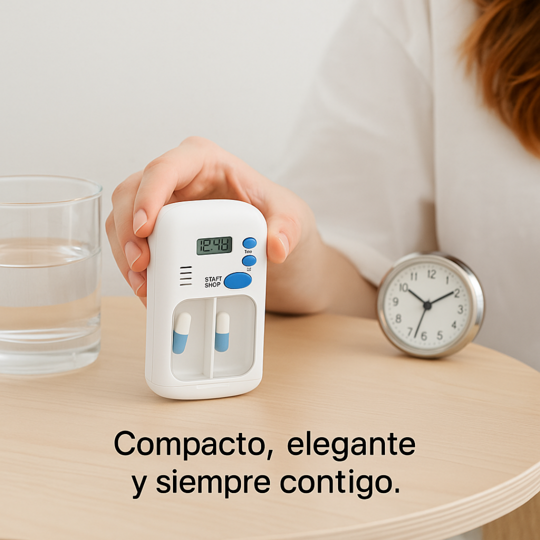 PillTime™ Pastillero Inteligente con Alarma